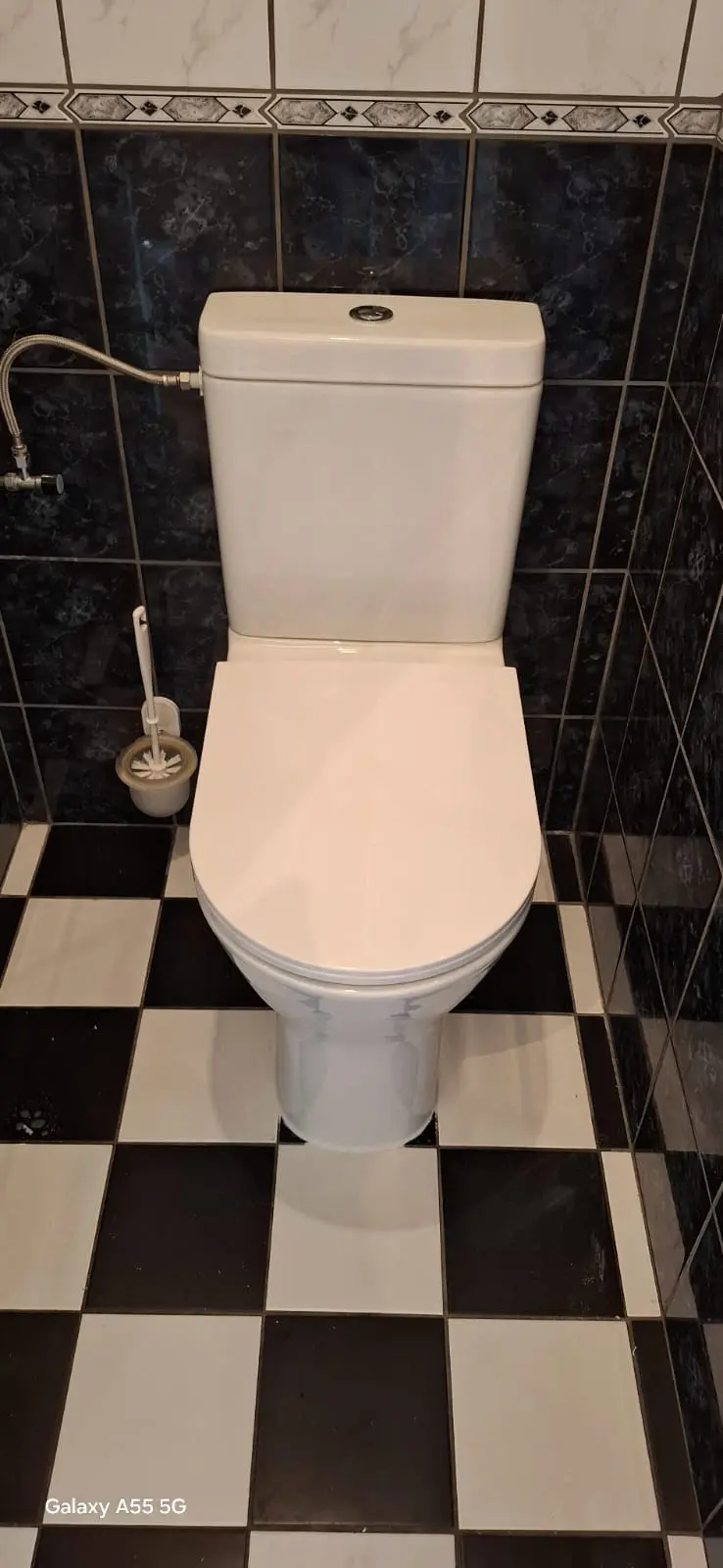 Marmerlook badkamer voor renovatie