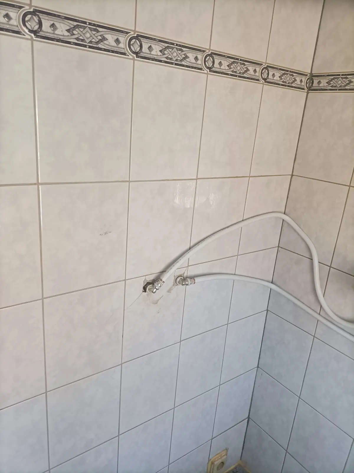Marmerlook badkamer voor renovatie