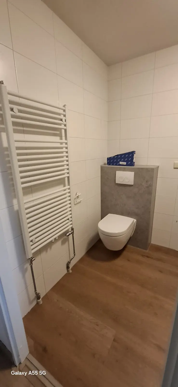 Marmerlook badkamer voor renovatie
